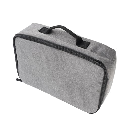 Funda de viaje para proyector Qinlorgo, bolsa de almacenamiento con bolsillo interior para ajuste seguro, nailon resistente para la mayoría de los proyectores y accesorios, 13,6 x 7,9 x 4 pulgadas miniatura 1