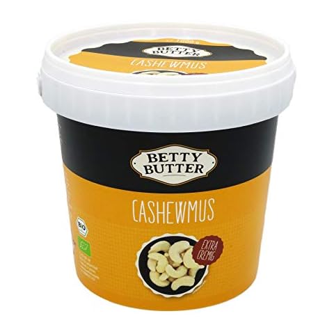 Bio Cashewmus, 1 kg Eimer, Premium-Cashewbutter, Cashewpüree, natürliches Nussmus ohne Zusatzstoffe, aus Fairtrade-Bio-Cashews Cover