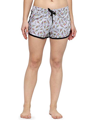 Image of KOTTY Printed Women Multicolor Night Shorts (Multi-Coloured,26)