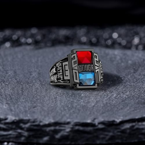 Custom Class Ring for Men Sterling Silver /10k/14k/18k High School College Ring Graduation Rings Graduation Gift for Men2