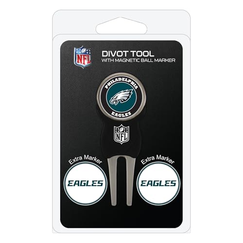Team Golf NFL Philadelphia Eagles Divot Tool Pack With 3
