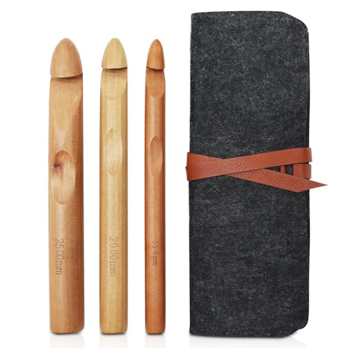 3 Pcs Large Crochet Hooks Giant Crochet Hooks Set...