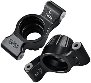 Aluminum 7075-T6 Rear Stub Axle Carriers for Traxxas 1:10 MAXX-89076-4 / MAXX with WideMAXX Monster Truck 89086-4 Upgrades - Black