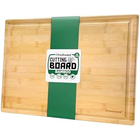 Freshware 20" 2XL Bamboo Cutting Board Cover