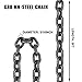 Happybuy 5Ft Chain Sling 5/16 Inch X 5 Ft Engine Lift Chain G80 Alloy Steel Engine Chain Hoist Lifts 3 Ton with 4 Leg Grab Hooks