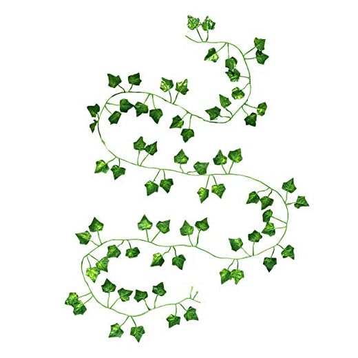 Tytroy 12 Strands (7’ Each & 84’ Total Length) Artificial Green Ivy Leaf Plants Vine Hanging Garlands for Decorations of Wedding Arch, Home, Office, Business, Classroom, Party/Event & More