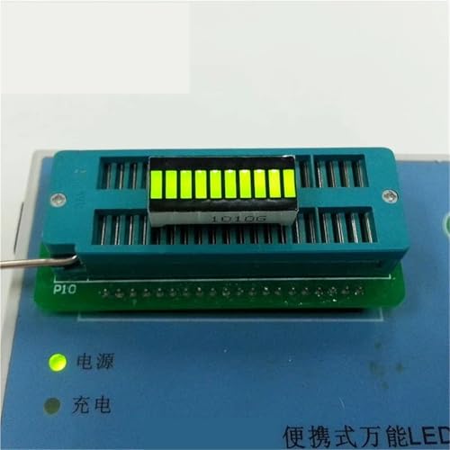 Pantalla verde CL1010G de 10 segmentos LED con iluminación uniforme de 25x10mm 5