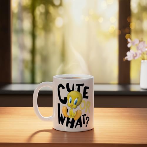 Taza cerámica Looney Tunes Tweety 11 onzas blanca miniatura 3