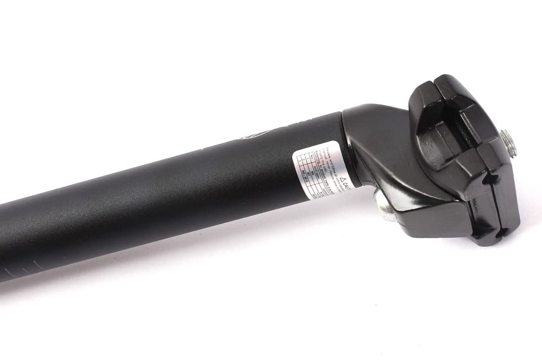 Patent zadelpen 31,6 mm aluminium 300 / 350 / 400 / 450 mm zwart