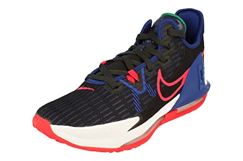 Nike Lebron Witness VI Mens Basketball Trainers CZ4052 Sneakers Shoes (UK 9 US 10 EU 44, Black Siren red 005)