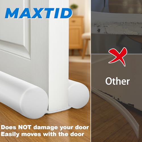 Image of MAXTID Under Door Draft Stopper Cold Air Blocker - Large Doors Seal Gap Bottom of Doors 36 inch Adjustable 30 inch 32 inch 34 inch Weather Stripping Blocker Interior Front Door Sweep Bedroom Must Have
