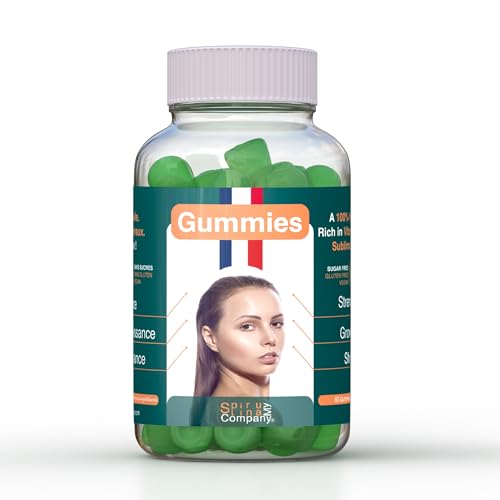 MySpirulinaCompany® | Gummies Crecimiento Capilar | Fortalece el cabello | Espirulina | Suplemento Dietético | Sin Azúcares | 60 Gummies | Programa 1 mes