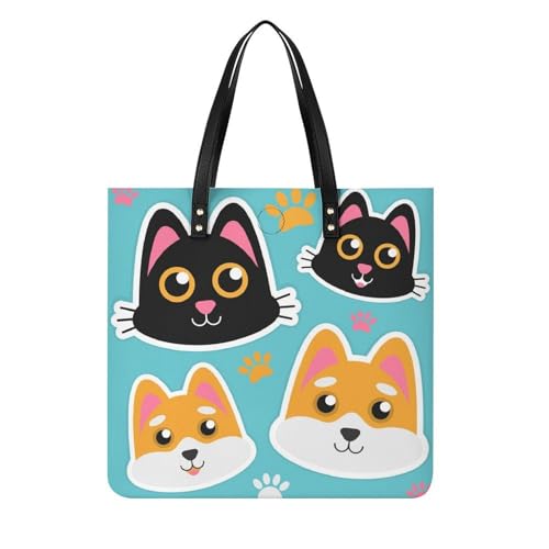 Sac à main tote bag chat noir pour femmes idéal pour voyage