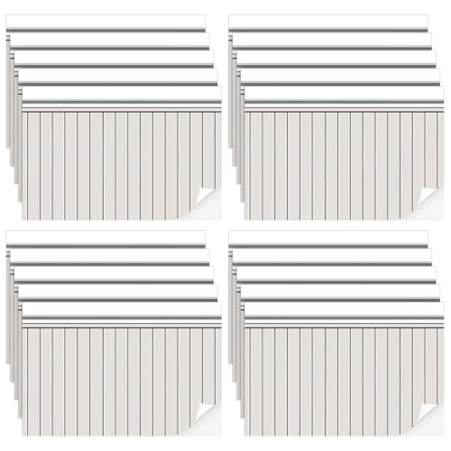Rénovation maison de poupée papier peint miniature Flutesan effet panneaux bois 12 pièces
