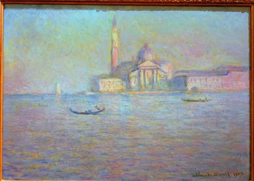Peinture Poster Monet église Saint-Georges-Majeur impression art mural premium