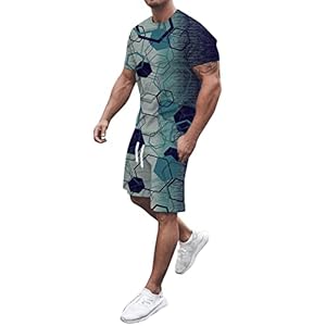 Generisch Sommer T-Shirt und Shorts Set Herren