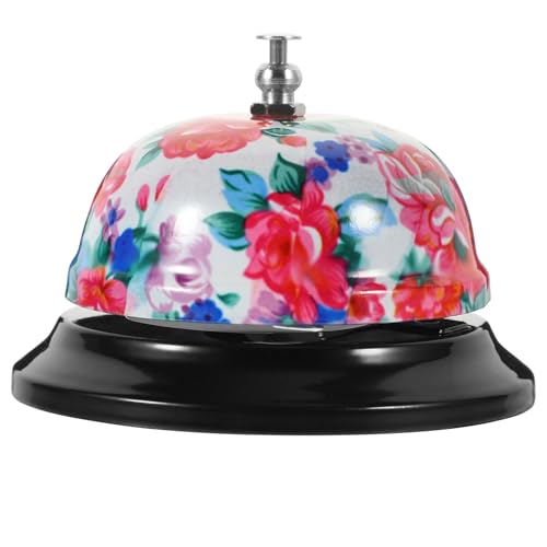 Cabilock Campanello da Tavolo in Metallo con Suono Chiaro Campana di Servizio Manuale per Ristorante Reception Bar e Tavoli Pranzo Design Compatto e Maniglia Ergonomica Allarme