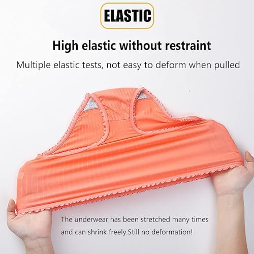 Lowvedgk 8PCS Leakproof Underwear Incontinence Panties Washable Incontinence Pants Ultradries Leakproof Underwear (8 Pcs,Xl) - 6