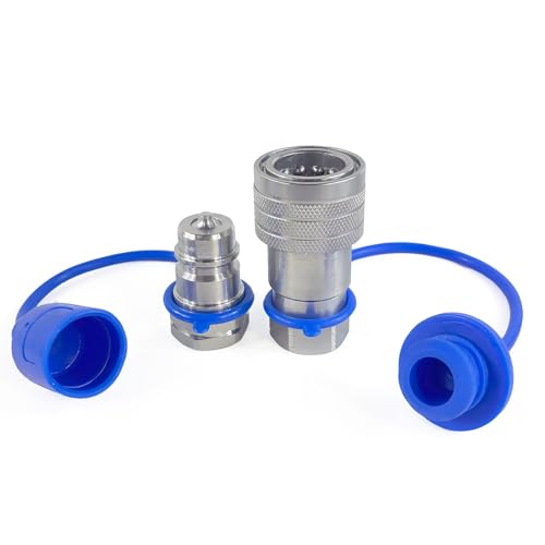 Image of 1 /2'' NPT ISO7241-A 1 /2 inch Body Size Hydraulic Quick Connect Coupling /Coupler With Dust Caps