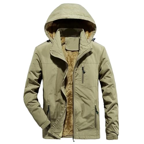Manteau à capuche homme en polaire épaisse pour vos randonnées et sorties