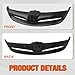 CarPartsDepot New Replacement Parts Front Black Grille Grill Compatible With 2004-2005 Honda Civic Sedan HO1200164