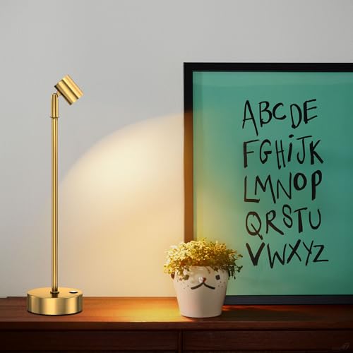 IMAGE Golden Cordless Spotlight High-Power Adjustable Table Accent Light for Plants, Artwork, Jewelry Displays, Shelves, and Cabinet, Warm White Wireless, USB Type-C, for Home, Restaurant, and Bar by IMAGE - Image 9