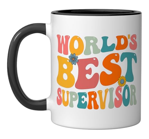 Taza de Cerámica 11 Onzas Diseño Supervisor miniatura 1
