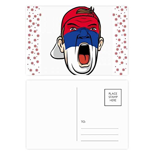 Masque de maquillage Serbie x20 avec motif fleurs de Noël et carte