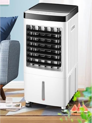 Condizionatore d'aria portatile 10L serbatoio, refrigeratore di stanza senza ventilazione con 3 velocità, refrigeratore da scrivania efficiente dal funzionamento energetico per l'ufficio domestico, fu