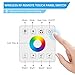 RGBZONE RGB LED Controller, RF Wireless Remote Control, Dimmable LED Wall Controller for DC5V/12V/24V 30A 5050 3528 5630 Light Strips