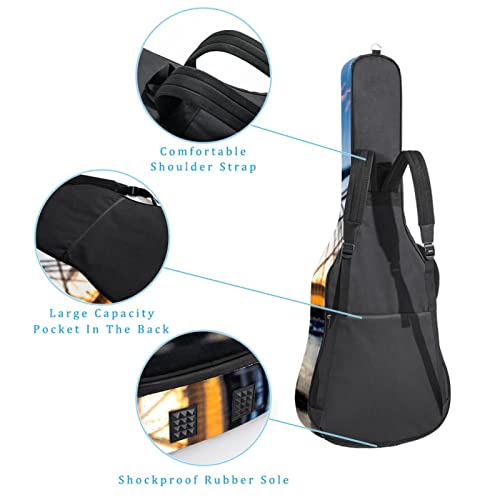 Hondank Housse de protection en éponge épaisse imperméable pour guitare acoustique électrique basse classique… - Les Beatles, Paul McCartney, John Lennon, RIngo Starr, George Harrison Hondank Housse de protection en éponge épaisse imperméable pour guitare acoustique électrique basse classique… – Image 4