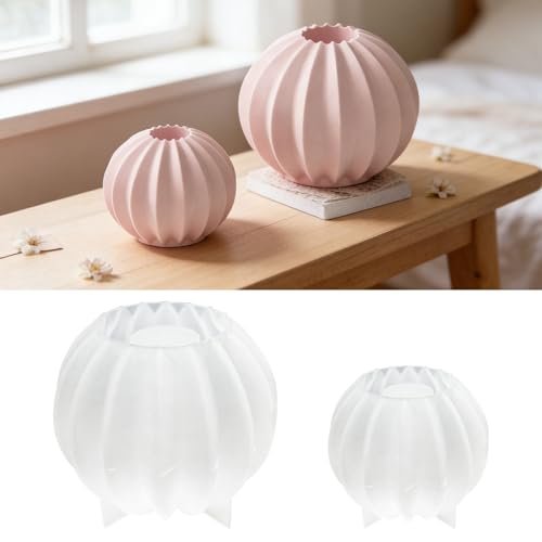 TZEKING 2 Stück Silikonform Kerzenhalter Silikonformen Gießformen Kerzenhalter Kerzenform Giessform DIY Gießformen Silikon Kerzen Formen für Bastelarbeiten