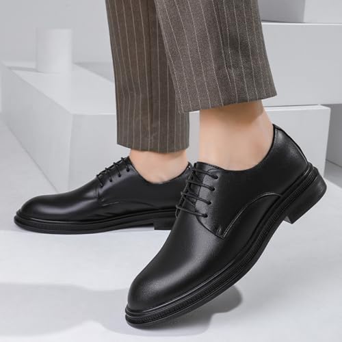 Men's Lace Up Formal Dress Shoes Elegant Business Derby Oxford Shoes for Wedding Party Evening Uniform3