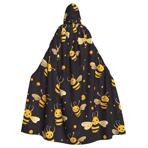 Cape à capuche imprimée bumblebee adulte pour réussir son déguisement Halloween