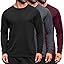 3 Pack Black & Dark Grey & Wine Red