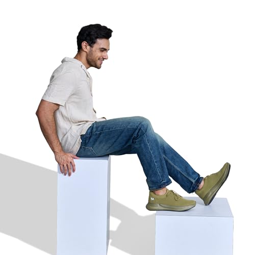 Image of Neeman's ReLive Knit Casual Lace Up Sneakers for Men | Trendy, Lightweight, Breathable Stylish Shoes | Padded Insole for Extra Support | Walking, Travelling, Outdoor Shoes for Men