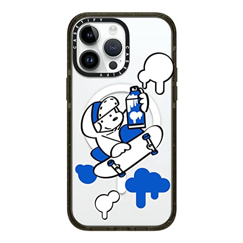 CASETiFY �C���p�N�g iPhone 14 Pro Max �P�[�X [MIL�K�i���� (4x MIL-STD-810G)/2.5m����̗����������N���A/MagSafe �ɑΉ�] - Skater JOHN -Hello my friend 03 -