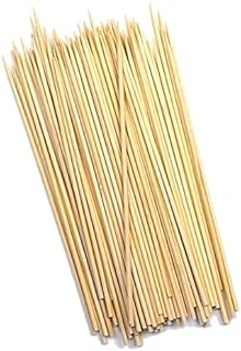 PENNY SAVER Bamboo Skewers Barbecue Wooden Skewers Sticks for Chocolate Fountain Cake Topper BBQ Appetizer Cocktail Kabab & Fruit Marshmallow Roasting Campfire Fondue Skewer Sticks 30cm (150 Pack)