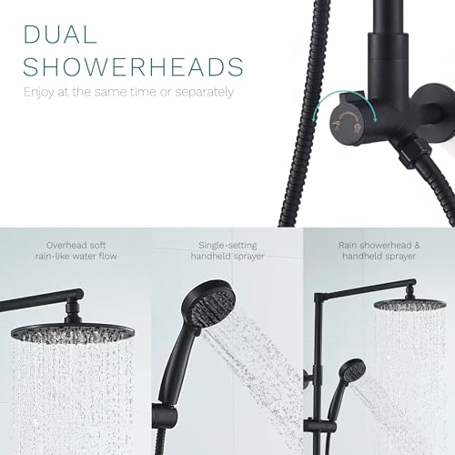 Sistema de Ducha Fennocasa Polaris 3, 8” Lluvia y Manual miniatura 3