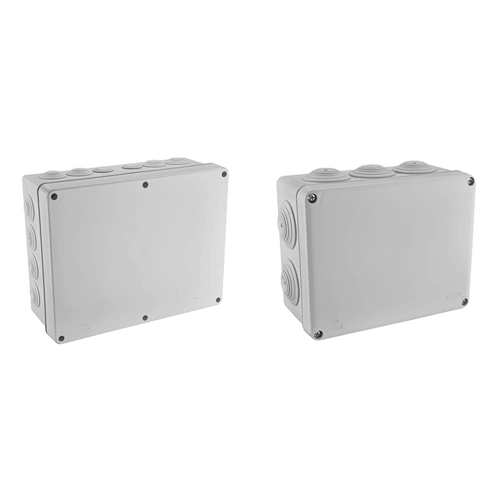Boîte de dérivation étanche en saillie carrée IP55 grise 20 entrées Debflex