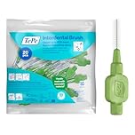 TePe Interdental Brush, Original, Green, 0.8mm/ISO 5, 20pcs, efficient Cleaning Between Teeth, Plaque Remover and Dental flosser for Small Gaps
