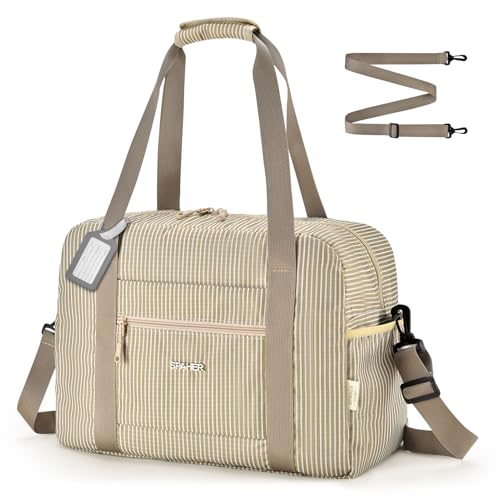 SPAHER Bolsa de Viaje 40x30x20 Wizzair Vueling Equipaje de Mano Bolsa de Deporte Gimnasio Impermeable Bolsos Maternidad Hospital Fin Semana Mujer Hombres Cabin Duffle Bag Gym Bag