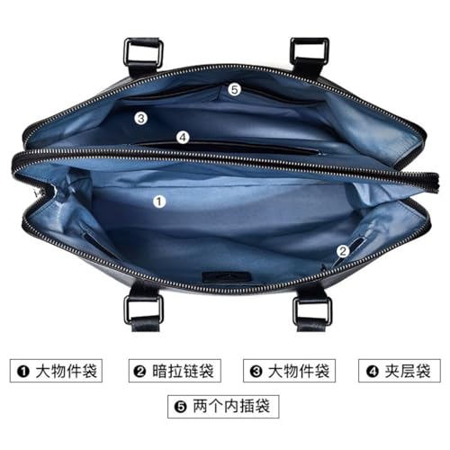 Business Handbag Cowhide Briefcase Men's Casual Shoulder Bag Computer Bag3