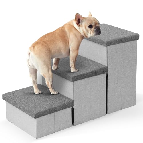 Dog-Stairs-with-Storage-Foldable-Dog-Steps-for-Small-Dogs-3-Tiers-Non-Slip-Pet-Stairs-for-High-Beds-Or-Couch-and-Sofa-Hold-up-to-50-lbs-Pet-Dog-Cat - Cucciolini Doodles   Dog-Stairs-with-Storage-Foldable-Dog-Steps-for-Small-Dogs-3-Tiers-Non-Slip-Pet-Stairs-for-High-Beds-Or-Couch-and-Sofa-Hold-up-to-50-lbs-Pet-Dog-Cat