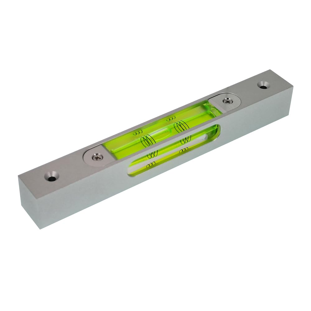 High precision aluminum alloy metal adjustable level bubble small square bar luminous magnetic length 180 hole pitch 150MM