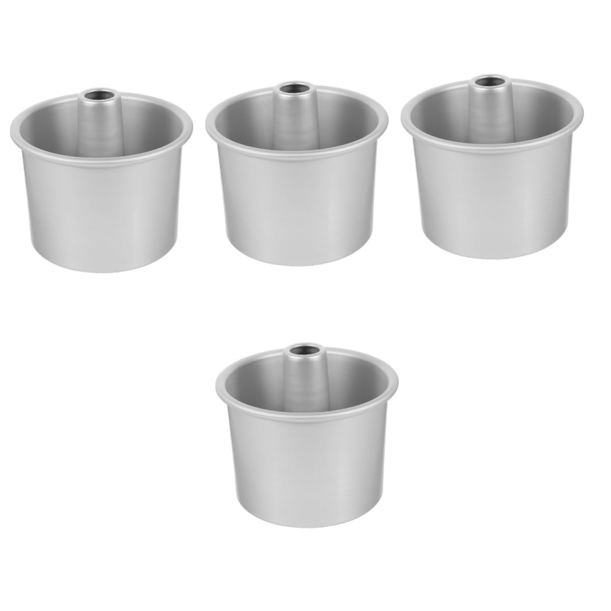 Alipis 4 Set stampo da torta tortiera stampo chiffon cake teglia teglie per cheese cake in metallo strumenti di cottura il bakeware torta di mousse di alluminio impostare