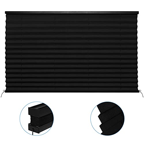 Image of RV Blinds Shades for Camper Window,RV Shades Pleated Camper Blinds for Travel Trailer Motor Coach Motorhome Window-50 W x 32 inch L