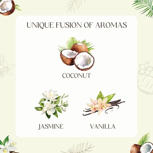 Image of CHILLFLAME Coconut Candle, Scented Candles Gifts for Women, Candles Gift Set for Her, 6 Scented Votive Candles, Birthday Gifts for Women /Men (White, 14 oz)