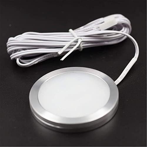 WOWLED Interior LED Spot Lights 4 Pack, 12V Roof Spot Universal Dimmable Positive White Lighting with Splitter Adapter & Wireless RF Remote Control Replacement for T4 T5 Camper Van Caravan Motorhome