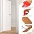 Pangda 12 Ft / 6 Ft Vinyl Floor Transition Strip 1.57" Wide Self Adhesive Thresholds Laminate Doorway Flat Divider Strip for Joining Floor Gap Wood Grain Design Carpet Cover Tile(Brown,12 ft)